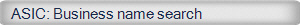 ASIC: Business name search